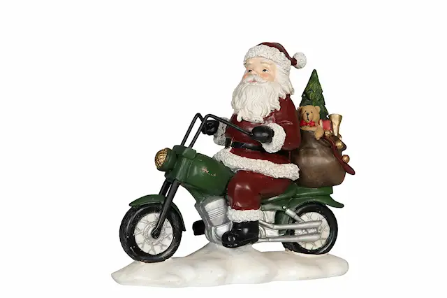 Tomte På Moped Poly