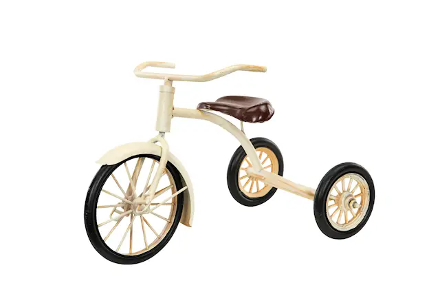 Cykel/Trehjuling Creme Metall