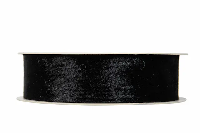 Dekorationsband Velvet Svart 25 mm
