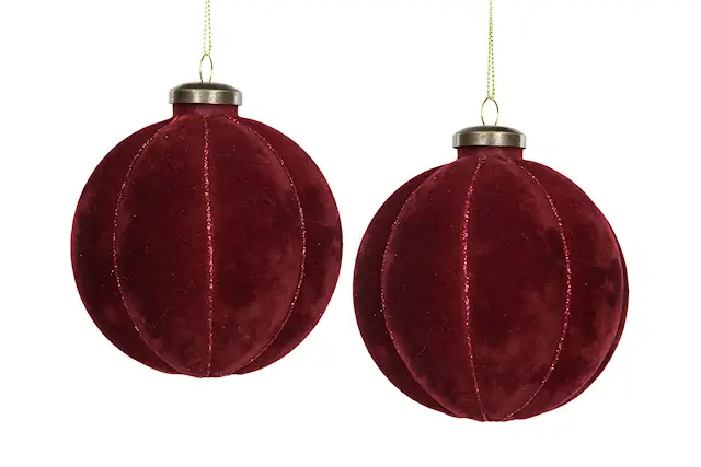 Glaskula Velvet M.Röd