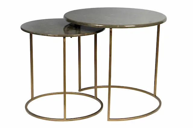 Sidebord Rund Olive