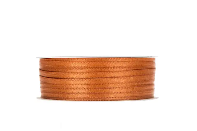 Dekorationsband Dubbelsatin Rost 3 mm